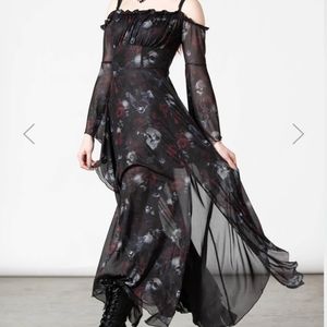 Killstar Mystic Meadow Mesh Maxi Dress